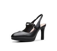 Clarks Escarpins Ambyr 2 Grace pour Femme, Cuir Noir, 38 EU