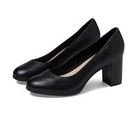 Clarks Escarpins Bayla Skip pour Femme, Cuir Noir, 38 EU