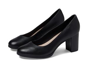 Clarks Escarpins Bayla Skip pour Femme, Cuir Noir, 38 EU