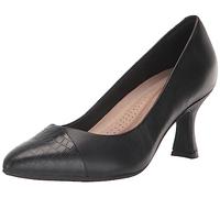 Clarks Escarpins Kataleyna Rose pour Femme, Cuir imprimé Crocodile Noir, 39 EU