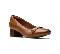 Clarks Escarpins Marilyn Nora pour femme, Marron clair/cuir, 36 EU