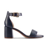 Clarks Ezoria Mae, Sandalia Mujer, Navy Leather, 37 EU