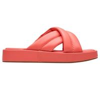 Clarks Femme Alda Glide Sandale Glissante, Coral Leather, 41.5 EU