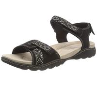 Clarks Femme Amanda Sprint Sandales de Sport, Black SDE, 41 EU