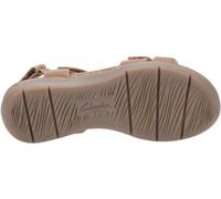 Clarks Femme April Cove Sandales de Sport, Dark Tan Lea, 35.5 EU