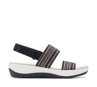 Clarks Femme Arla Stroll Sandale, Black Combi, 38 EU