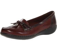 Clarks Femme Ashland Bubble Mocassin, Braunes Leder, 37 EU
