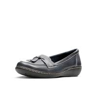 Clarks Femme Ashland Bubble Mocassin, Cuir Bleu Marine, 37 EU