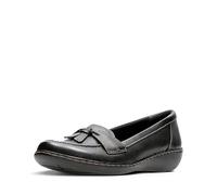 Clarks Femme Ashland Bubble Mocassin, Schwarzes Leder, 39 EU Large
