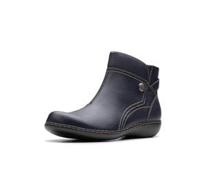 Clarks Femme Ashland Mabel Bottine, Bleu Marine, 40 EU