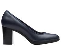 Clarks Femme Bayla Carly, Cuir Bleu Marine, 40 EU