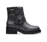 Clarks Femme Boucle Rebelle Botte Tendance, Lea Noir doublé, 35.5 EU