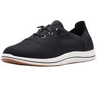 Clarks Femme Breeze Ave Basket, Noir/Toile, 41 EU