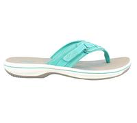Clarks Femme Breeze Sea Tongues, Turquoise Synthetic, 42 EU