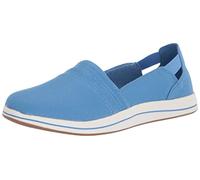 Clarks Femme Breeze Step Mocassin, Bleu, 39 EU Large