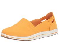 Clarks Femme Breeze Step Mocassin, Yellow Canvas, 39.5 EU