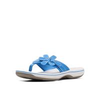 Clarks Femme Brinkley Flora Tongues, Bleu, 39 EU
