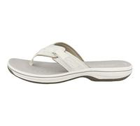 Clarks Femme Brinkley Sea Tongs, Synthétique Blanc, 41 EU