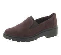 Clarks Femme Calla Ease Semelle de Mocassin, Burgundy Suede, 39.5 EU