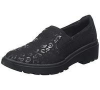 Clarks Femme Calla Rae Mocassins, Textile Noir, 38 EU