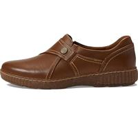 Clarks Femme Caroline Pearl Mocassin, Cuir Marron foncé, 35.5 EU