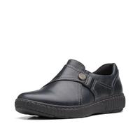 Clarks Femme Caroline Pearl Mocassin, Cuir Noir, 39.5 EU