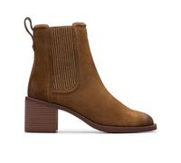 Clarks Femme Chamberly Top Bottine Chelsea, Walnut Suede, 40 EU