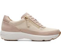 Clarks Femme, Chaussure de sport à lacets Tivoli Zip, Sable Combi., 12