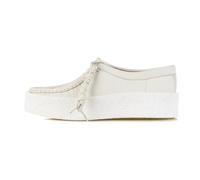 Clarks, Femme, Chaussures, Blanc, Taille: 40 EU Wallabee Cup Moccasin, chaussure de style de vie