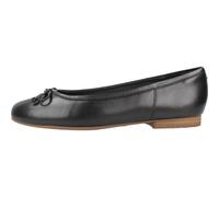 Clarks, Femme, Chaussures, Noir, Taille: 37 1/2 EU Ballerines en Cuir Modèle Lily
