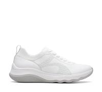 Clarks Femme Circuit Tie Basket, Tricot Blanc, 42 EU
