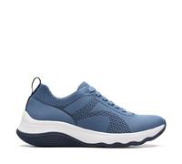 Clarks Femme Circuit Tie Basket, Denim Blue Knit, 35.5 EU