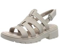 Clarks Femme Coast Shine Sandal, Cuir Sable, 38 EU