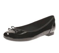 Clarks Femme Couture Bloom Ballerines Plates, Femme, Black Leather, 37.5 EU