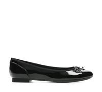 Clarks Femme Couture Bloom Ballerines Plates, Femme, Black Pat, 39 EU