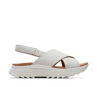 Clarks Femme DashLite Wish Sandale, Off White Combi, 37 EU