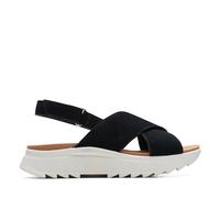 Clarks Femme Dashlite Wish Sandales, Black SDE, 35.5 EU