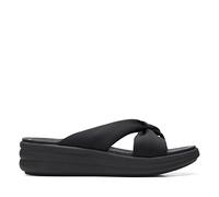 Clarks Femme Drift Ave Tongs, Noir, 39 EU Étroit