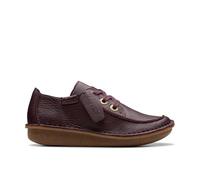 Clarks Femme Drôle de rêve Basket, Cuir de vin, 39 EU