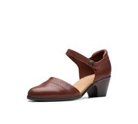 Clarks Femme Emily 2 Ketra Escarpins, Cuir Brun Clair Britannique, 39.5 EU