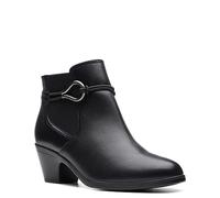 Clarks Femme Emily2 Kaylie Bottine, Cuir Noir, 40 EU