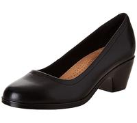 Clarks Femme Emily2 Ruby Escarpins, Cuir Noir, 38.5 EU Large