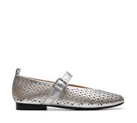 Clarks Femme Fawna Jane Ballerines, Silver Metallic, 37.5 EU