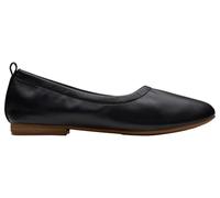 Clarks Femme Fawna Soft Ballerines, Black Leather, 39.5 EU