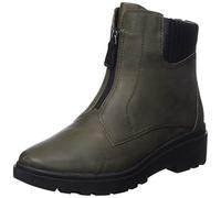 Clarks Femme Fermeture éclair Calla Bottes Tendance, Dark Olive Lea, 37.5 EU