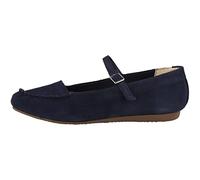 Clarks Femme Freckle Bar Ballet Flat, Daim Bleu Marine, 37.5 EU