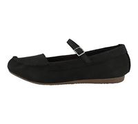 Clarks Femme Freckle Bar Ballet Flat, Noir/Nubuck, 38 EU