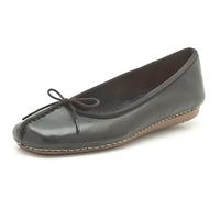 Clarks Femme Freckle Ice F, Black Leather, 41 EU