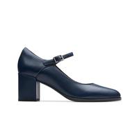 Clarks Femme Freva55 Strap Escarpins, Cuir Bleu Marine, 38 EU
