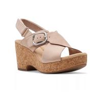 Clarks Femme Giselle Dove Sandale cale, Nubuck Sable, 37 EU Large